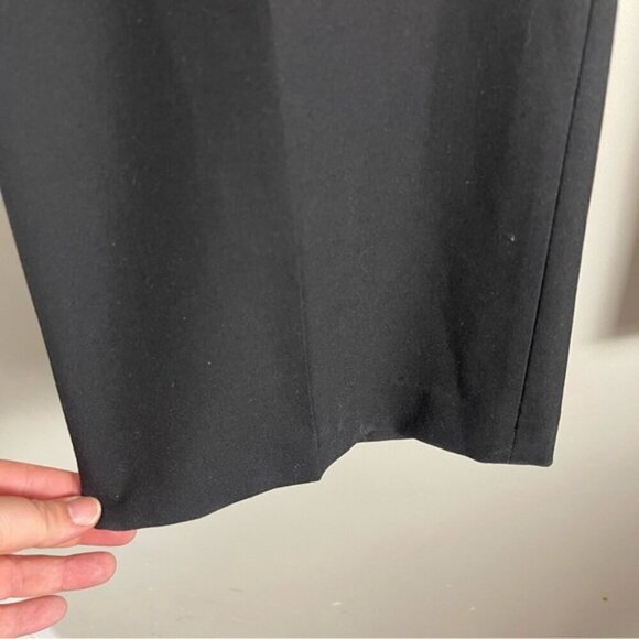 Talbots black high rise straight leg trouser pant work career travel size 14 - Picture 6 of 12